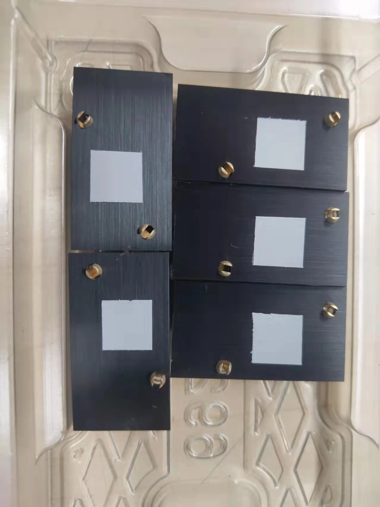 black anodized heatsink sample