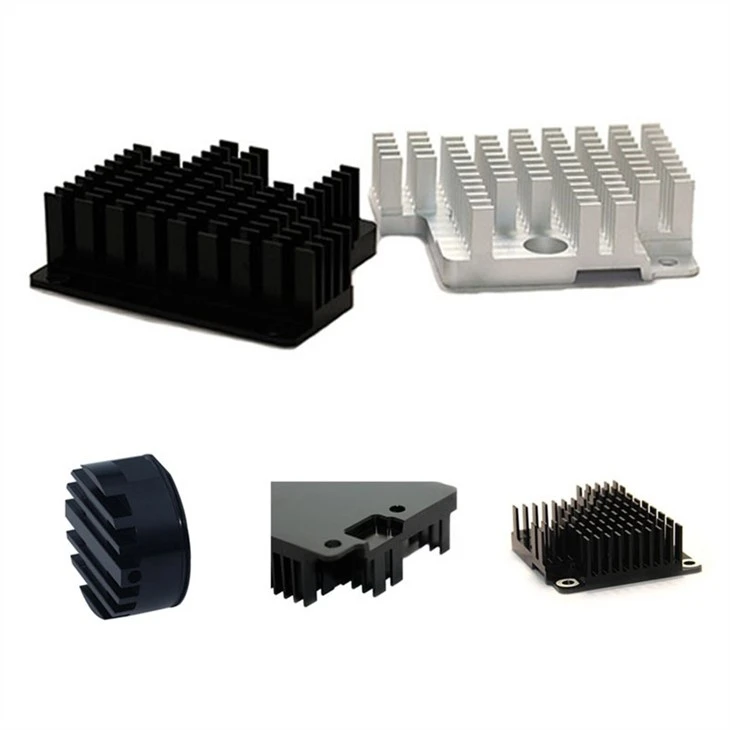 Aluminum CNC Machining Heat Sink Extrusion With Anodizing