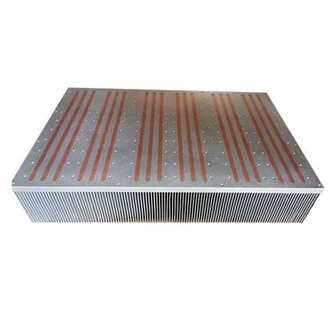 Захранващ инвертор Skived Fin Heat Pipe Heat Sink